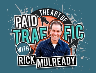 The Art of Paid Traffic with Rick Mulready logo design by MAXR