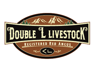 Double L Livestock logo design by ShadowL