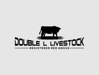 Double L Livestock logo design by naldart