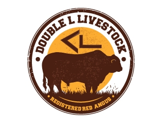 Double L Livestock logo design by Suvendu