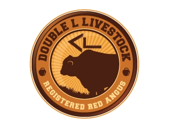 Double L Livestock logo design by Suvendu