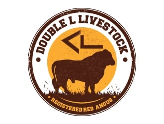 Double L Livestock logo design by Suvendu