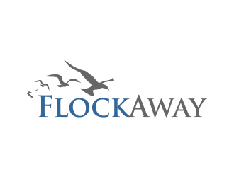 Flock Away  logo design by AisRafa