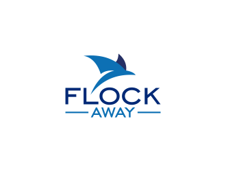 Flock Away  logo design by ubai popi