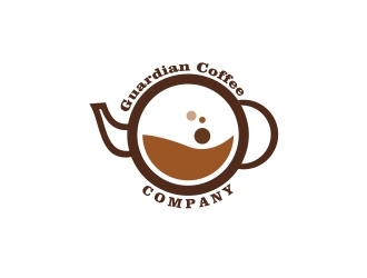 Guardian Coffee Company logo design by zakaria