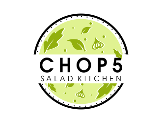 CHOP5 Salad Kitchen logo design by JessicaLopes