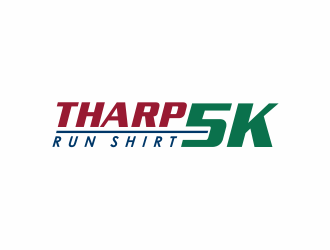 Tharp 5K Run Shirt logo design by giphone