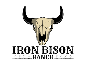 Iron Bison Ranch logo design by Kruger