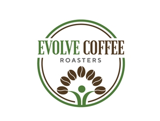 Evolve Coffee Roasters logo design by Roma