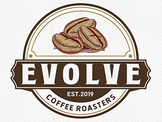 Evolve Coffee Roasters logo design by Optimus