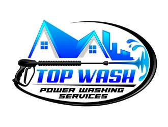 Top Wash | Power Washing Services logo design by DreamLogoDesign
