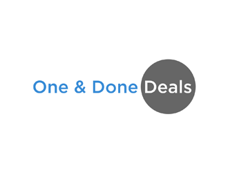 One & Done Deals logo design by johana