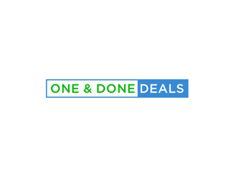 One & Done Deals logo design by johana