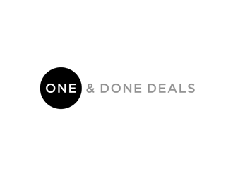 One & Done Deals logo design by bomie