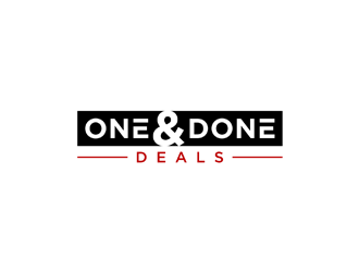 One & Done Deals logo design by ndaru