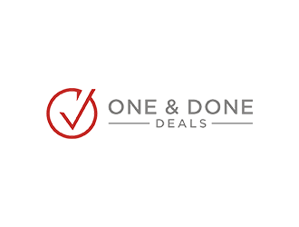 One & Done Deals logo design by checx