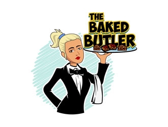 The Baked Butler logo design by frontrunner