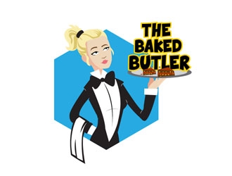 The Baked Butler logo design by LogoInvent