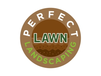 Perfect Lawn  logo design by dibyo