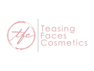 Teasing Faces Cosmetics  logo design by BlessedArt