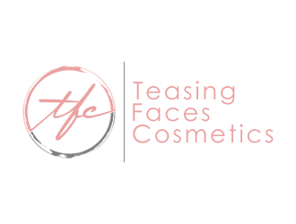 Teasing Faces Cosmetics  logo design by BlessedArt