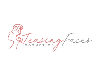 Teasing Faces Cosmetics  logo design by shravya