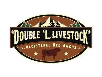 Double L Livestock logo design by ShadowL