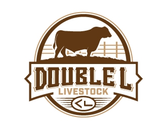 Double L Livestock logo design by jaize