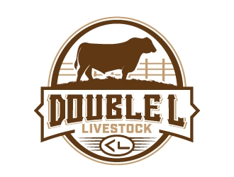 Double L Livestock logo design by jaize