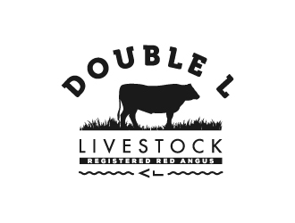 Double L Livestock logo design by pencilhand