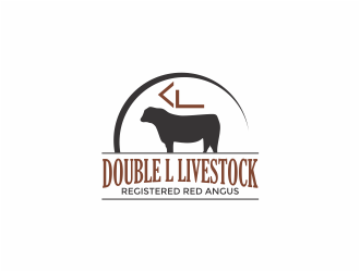 Double L Livestock logo design by mutafailan