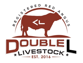 Double L Livestock logo design by MAXR