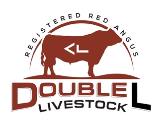 Double L Livestock logo design by MAXR
