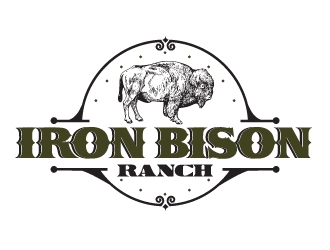 Iron Bison Ranch logo design by Ultimatum
