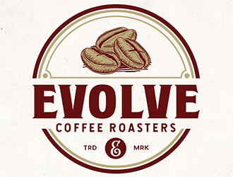 Evolve Coffee Roasters logo design by Optimus