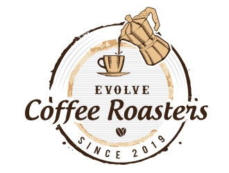 Evolve Coffee Roasters logo design by Conception