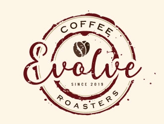 Evolve Coffee Roasters logo design by Conception