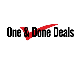 One & Done Deals logo design by Roma
