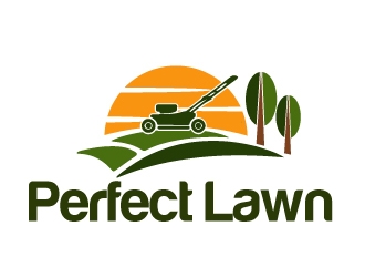 Perfect Lawn  logo design by ElonStark