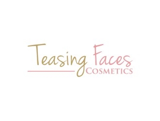 Teasing Faces Cosmetics  logo design by bricton