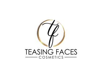 Teasing Faces Cosmetics  logo design by akhi