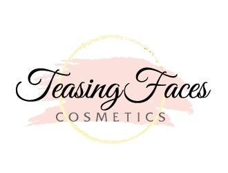 Teasing Faces Cosmetics  logo design by ElonStark