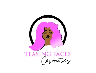 Teasing Faces Cosmetics  logo design by samuraiXcreations