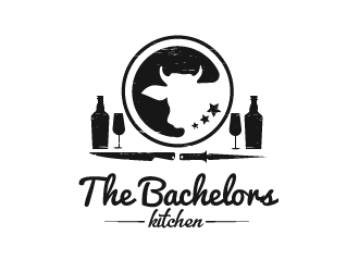 The Bachelors kitchen logo design by Bl_lue