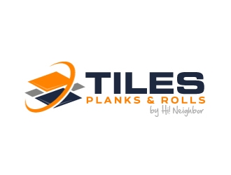 TILES PLANKS & ROLLS by Hi! Neighbor  logo design by ElonStark