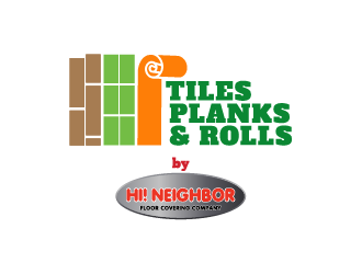 TILES PLANKS & ROLLS by Hi! Neighbor  logo design by IanGAB