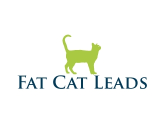 Fat Cat Leads logo design by ElonStark