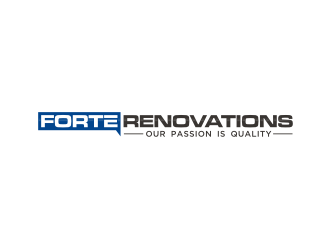 Forte Renovations logo design by Zeratu