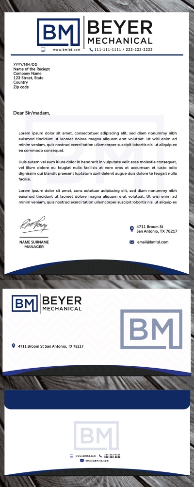 BM  logo design by MastersDesigns