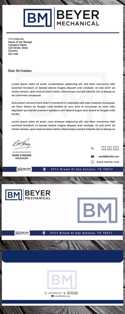 BM  logo design by MastersDesigns